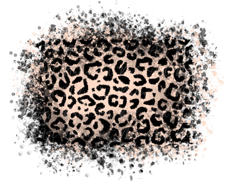 Background Leopard Paint Splatter Black Pink (Download Now) - Etsy