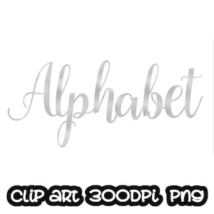Silber Alphabet Clip Art, Silberfolie Alphabet, digitale Clipart, Zahlen, Schriftart, Buchstaben Karten, einladungsrt, PNG