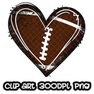 Corazón de fútbol / Corazón PNG / Corazón deportivo / Corazón de acuarela / Sublimación PNG