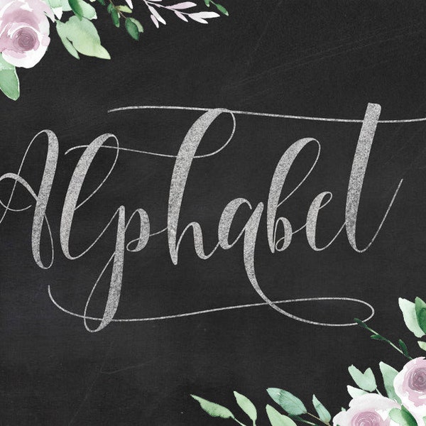 Chalkboard Alphabet Clip art, Chalk Digital clipart, Font, Letters cards, numbers, invitationsrt, PNG