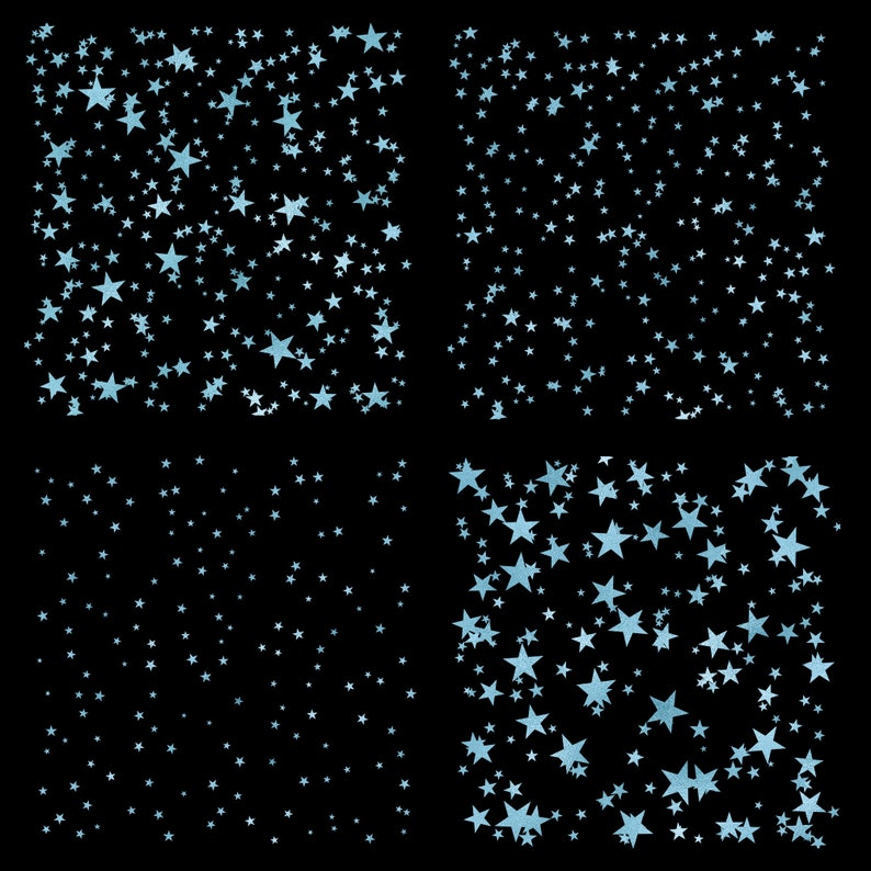 Blue Star Overlays, Background Stars Patterns in PNG Format With ...