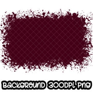Achtergrondverfspatten Kastanjebruin | Spatlijst | Splatterachtergrond | Afdrukbaar kunstwerk I digitaal bestand | Sublimatie-png
