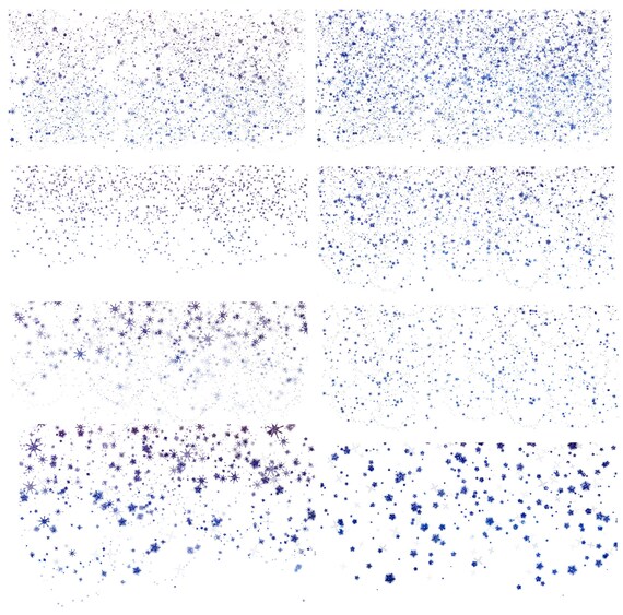 Blue Stars Glitter Border Confetti Sparkling Starfall clipart glitter clip art sparkly invitation wedding png