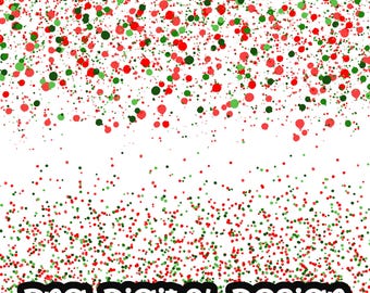 Confetti Border Clip art, Party Digital Design Clipart PNG Digital Download