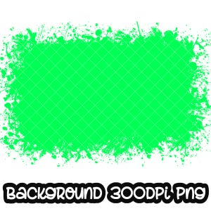 Background Paint Splatter Green | Splash Frame | Splatter Background | Printable Artwork I Digital File | Sublimation PNG