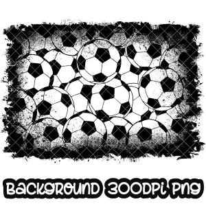 Hintergrund Fußball | Beunruhigter Druck Fußball Splash Rahmen | Splatter Hintergrund | Sport Hintergrund | Sublimation PNG