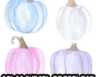 Pumpa Pastell Clipart Digital Clip Art Jackolanterns Höst Höst Halloween Ladda ner PNG
