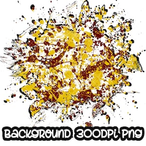 Background Maroon and Yellow Power Wash Add School Logo I Splash Frame | Splatter Background | Sublimation PNG