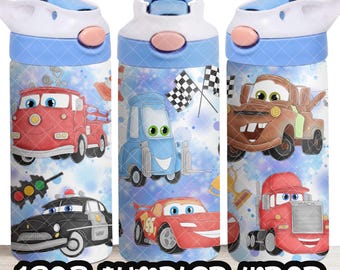 Archivo PNG de Cars Cup DESCARGA DIGITAL Diseño de vaso de 12 oz, envoltura de vaso con tapa abatible de 12 oz