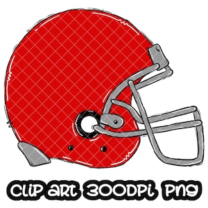 Helmet Football Red Digital Download Sublimation Game Time Sport design School Team Sublimation PNG