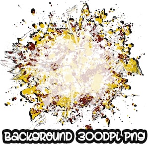 Background Maroon and Yellow Power Wash Add School Logo I Splash Frame | Splatter Background | Sublimation PNG