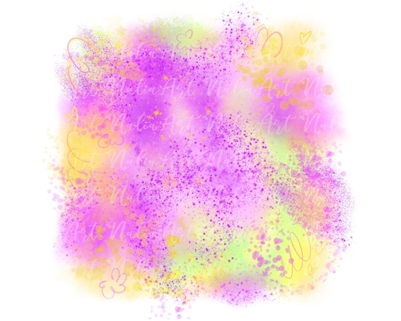 Background Ombre Pastel Pink Purple Yellow Rainbow Heart Stars - Etsy