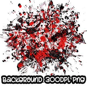 Hintergrund Rot und Schwarz Power Wash Schullogo hinzufügen I Splash Frame | Splatter Hintergrund | Sublimation PNG