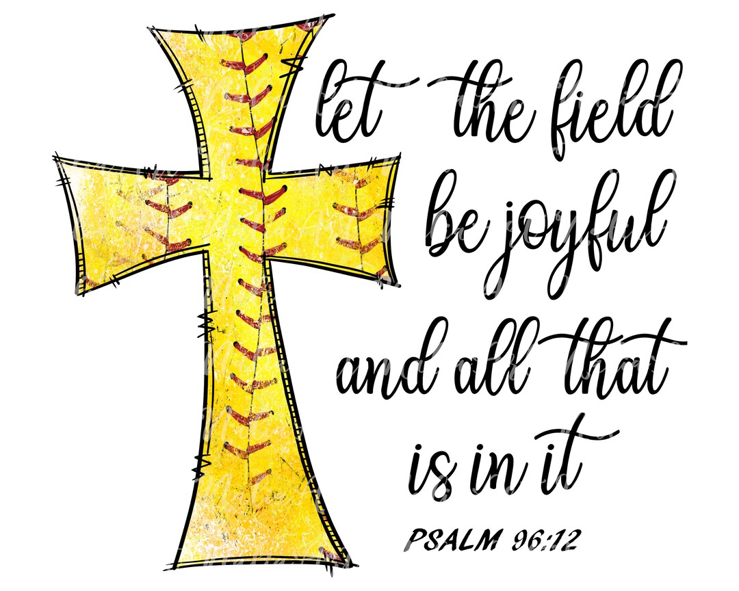 Cross Christian Softball Cross PNG Sport Cross Cross Etsy