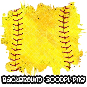 Background Softball Distressed Grunge | Splash Frame | Splatter Background | Sport Background | Ball Frame | Sublimation PNG
