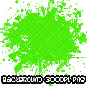 Achtergrondverf spettert groen | Spatachtergrond | Splatterachtergrond | Afdrukbaar kunstwerk I digitaal bestand | Sublimatie-png