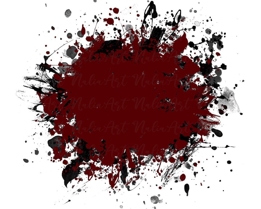 Background Paint Splatter Burgundy Black Splash Frame Splatter