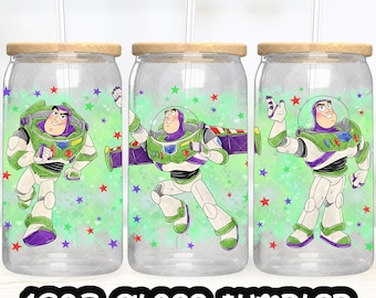 Anime Cartoon Toy Story Buzz Lightjahre Cup PNG Datei DIGITAL DOWNLOAD 16oz Glasbecher Design, 16oz Libby Cup Wrap