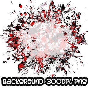 Achtergrond rood en zwart Power Wash Schoollogo toevoegen I Splash-lijst | Splatterachtergrond | Sublimatie-png