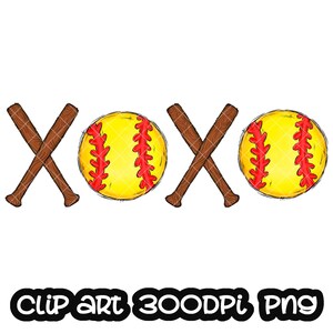 Balle-molle XOXO Sublimation Design PNG | Clipart sport | Clipart sport | Sublimation de l'équipe de l'école PNG