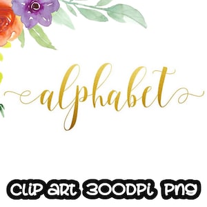 Gold Alphabet Clip art, Gold Foil Alphabet, Digital clipart, Numbers, Font, Letters cards, invitationsrt, PNG