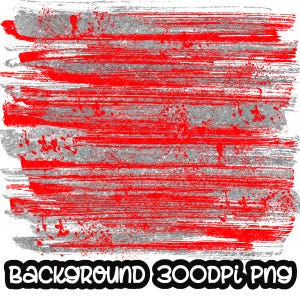 Background Red Silver | Splash Splatter Background Frame | Printable Artwork I Digital File | Sublimation PNG