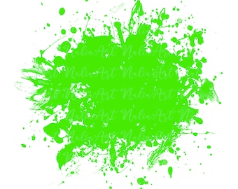 Background Paint Splatter Green | Splash Background | Splatter Background | Printable Artwork I Digital File | Sublimation PNG