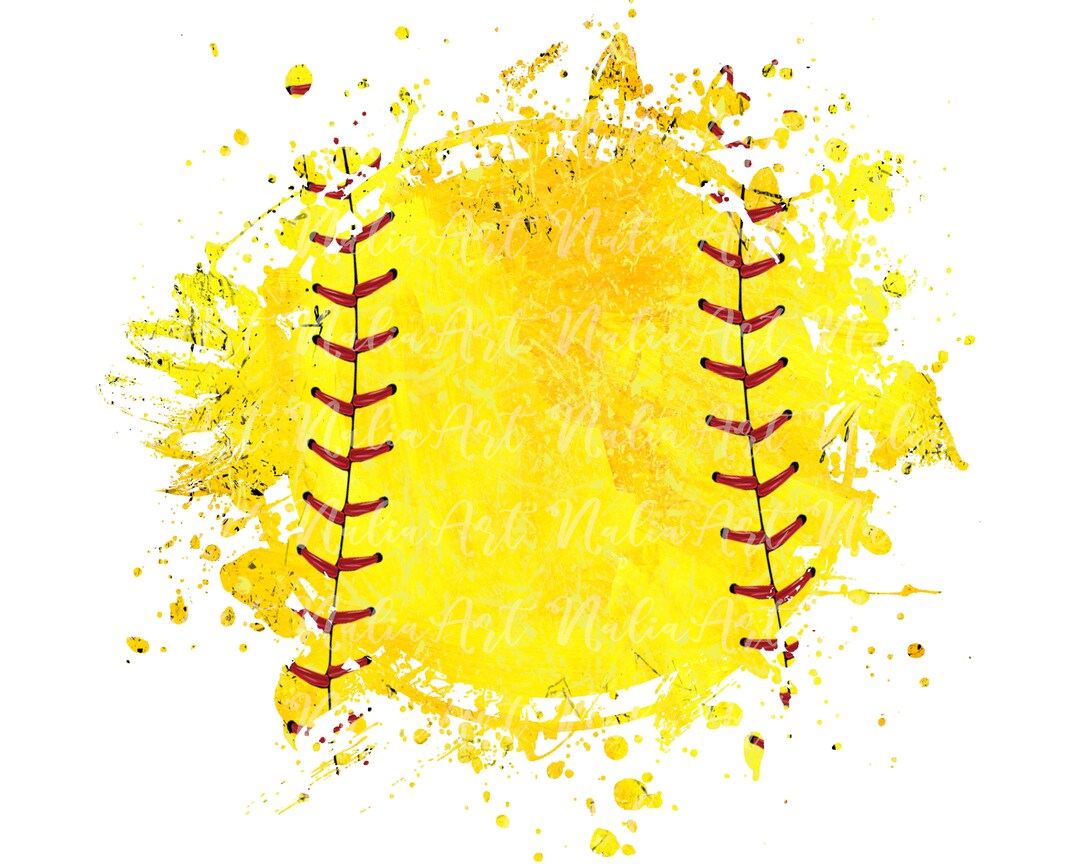 Background Softball Distressed Grunge Splash Frame Splatter Background ...