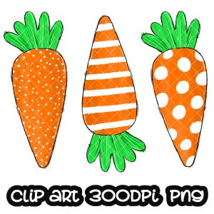 Carrot Easter Sublimation Carrots PNG Hand Drawn Design