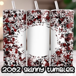 20 Unzen Skinny Tumbler Vorlage Tumbler Gerade Kastanienbraun und Schwarz Power Wash Schule Logo Design Digital Download PNG Fügen Sie Ihren eigenen Namenstext hinzu