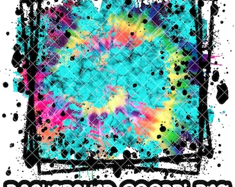 Fondo turquesa teñido anudado / Estampado desgastado turquesa grunge / Marco salpicado / Fondo salpicado / Sublimación PNG