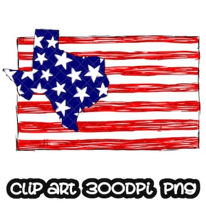 Texas State Sublimation Design PNG Flag Clip art USA fourth of July American Clipart Sublimation PNG