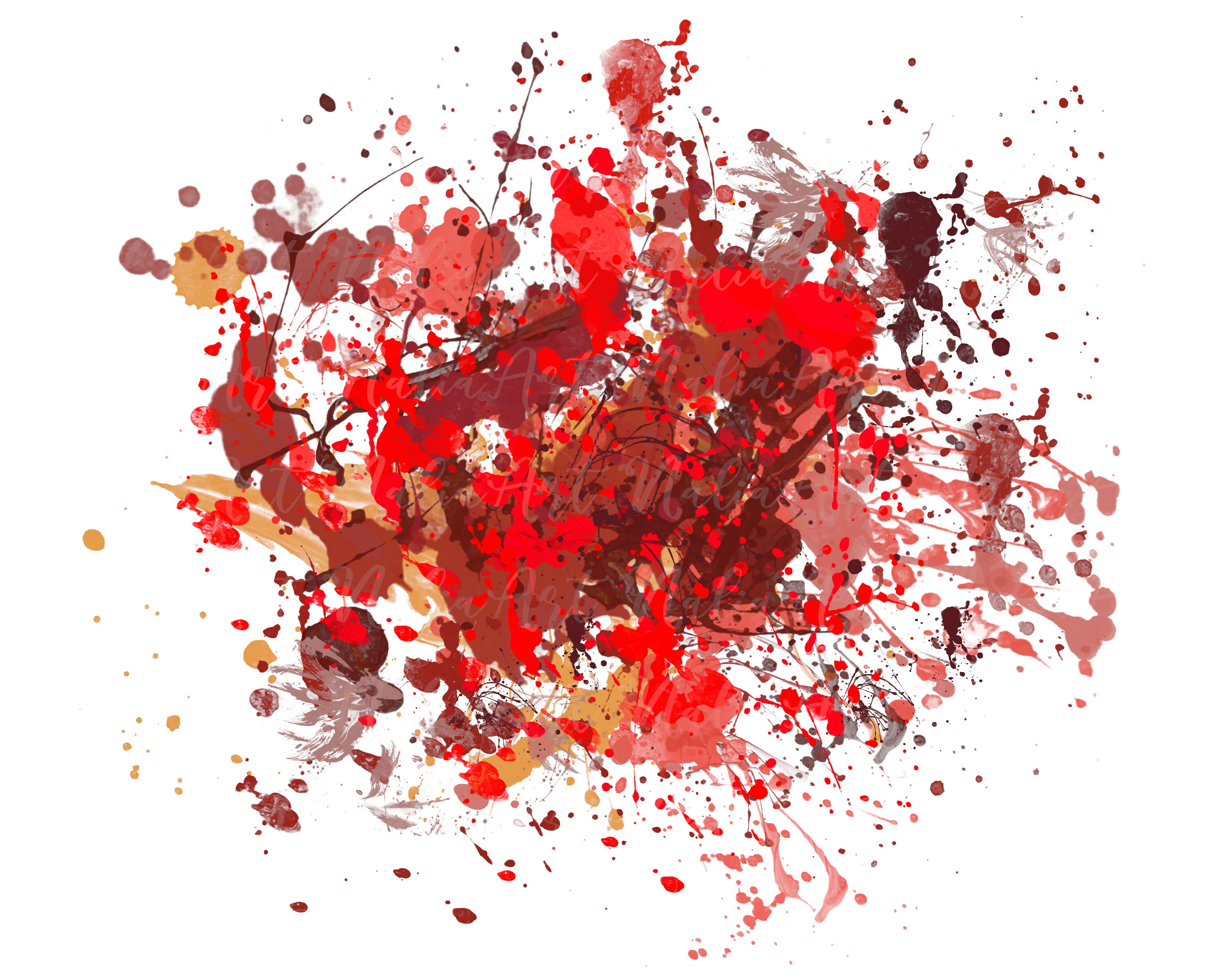 Red Paint Splatter Background
