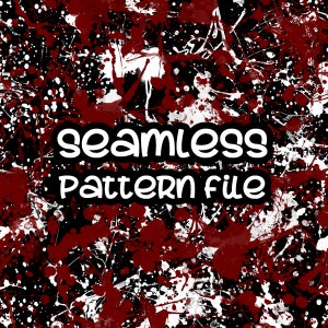 Splatter Background Seamless Pattern, Black Maroon Splash Paper Background Download JPG