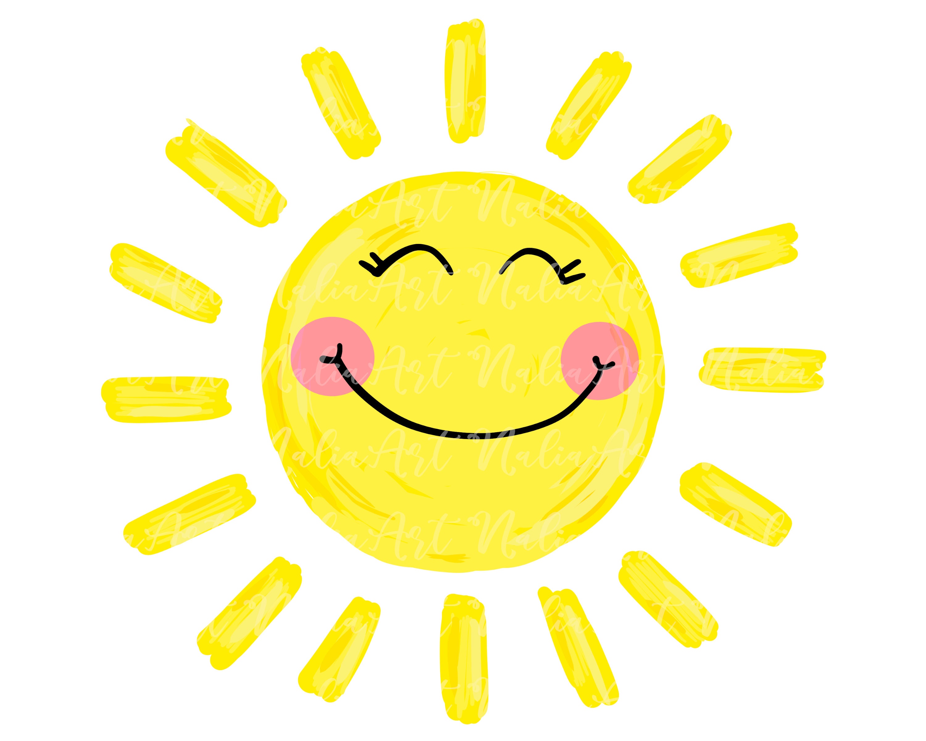 Sonne Doodle Sommer PNG Sublimation Sunshine Clip Art Etsy Schweiz