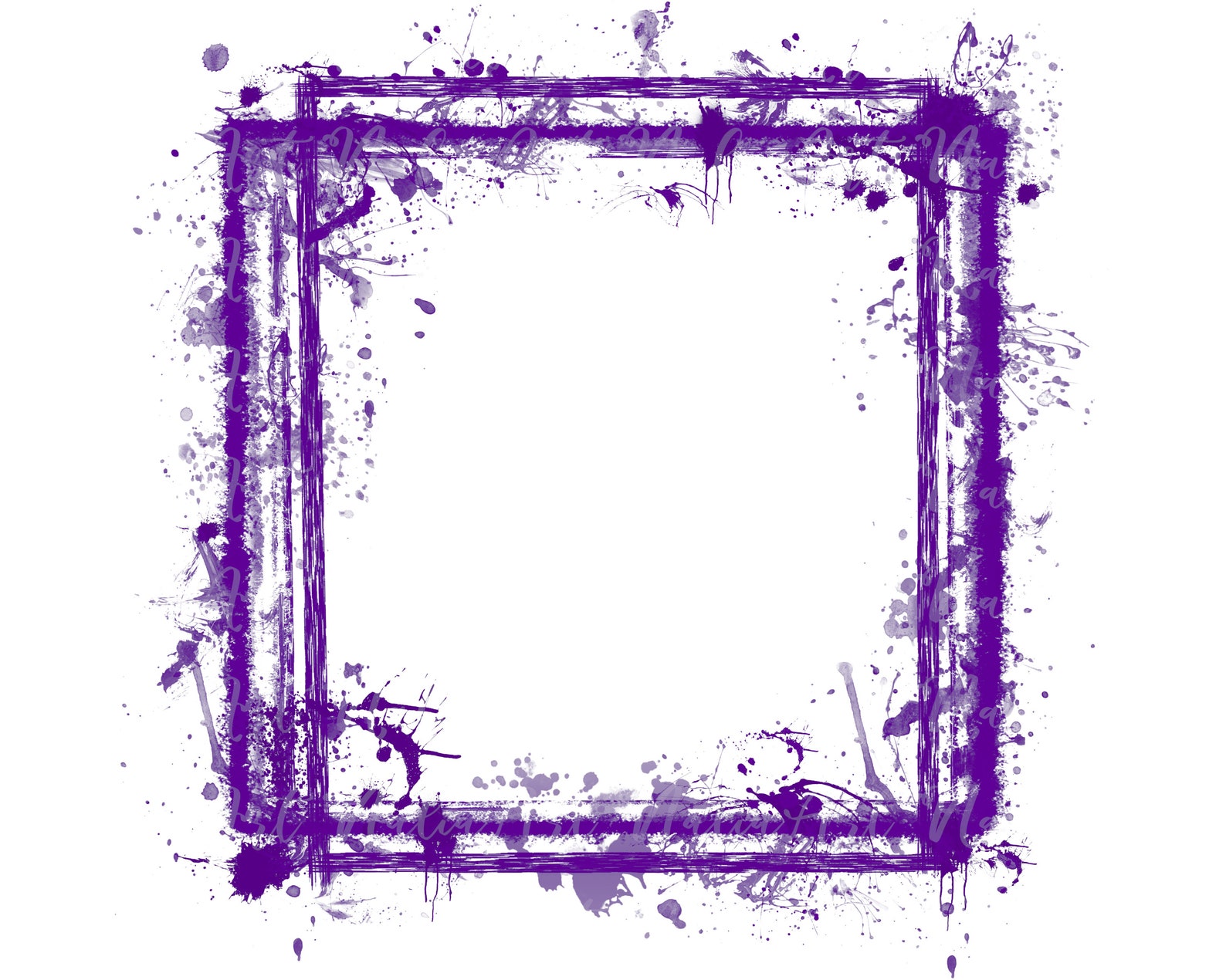 Frame Splatter Purple Background Printable Artwork Splash Frame Paint ...