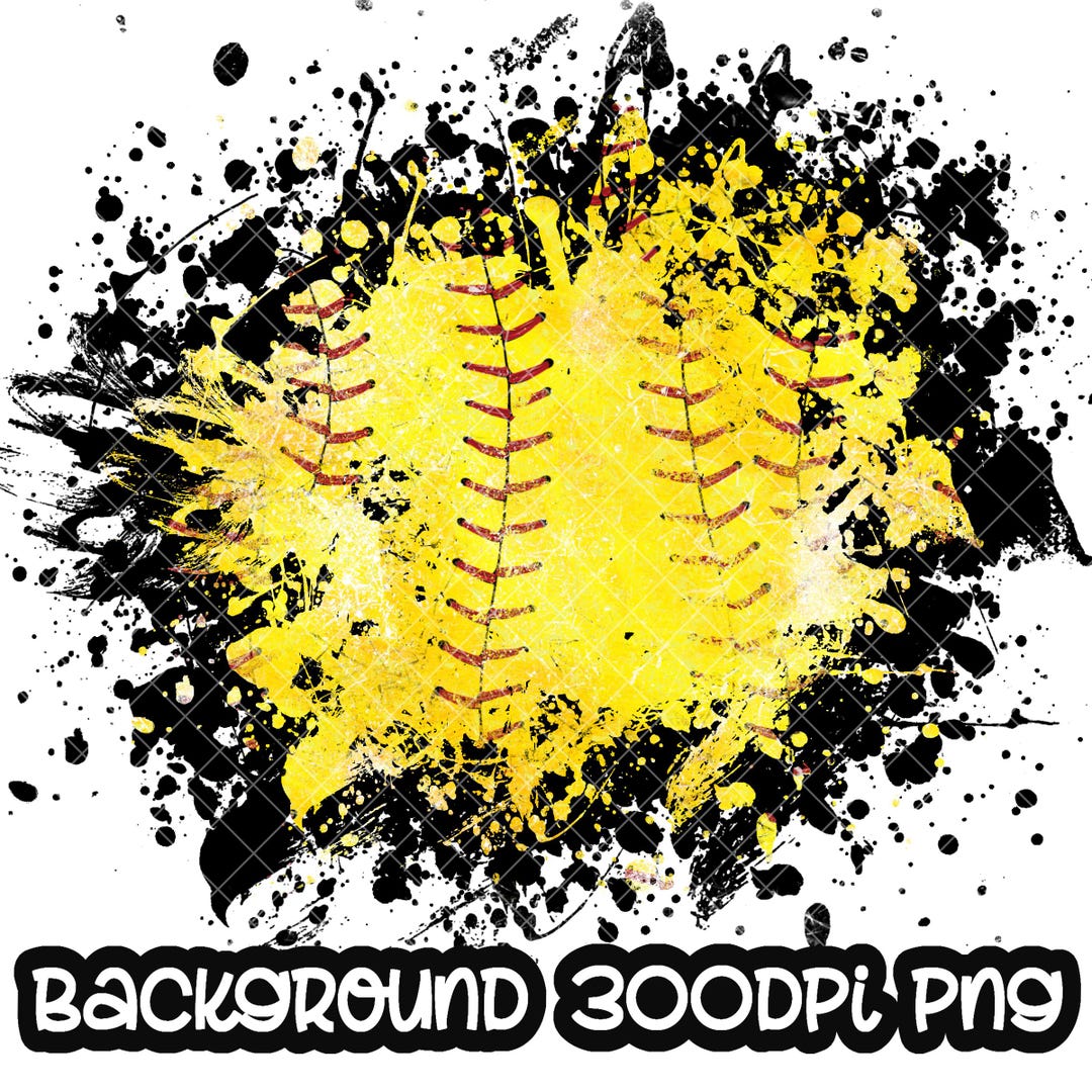 Background Softball Grunge | Splash Frame | Distressed Print Softball ...