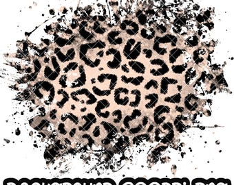 Background Leopard Paint Splatter Black Pink | Splash Frame | Splatter Background | Printable Artwork I Digital File | Sublimation PNG