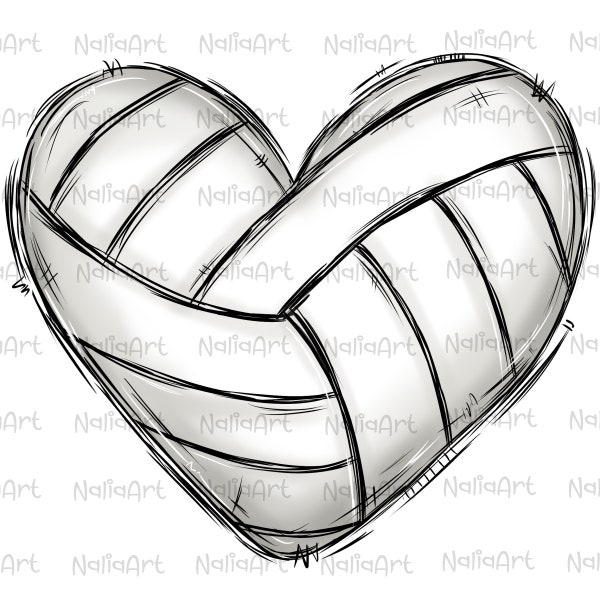 Hartvolleybal | Hart PNG | Sporthart | Hart aquarel | Sublimatie PNG