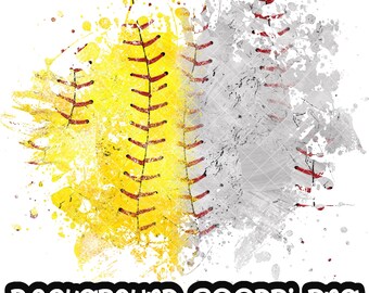 Background Baseball Softball Grunge | Distressed Print Splash Frame | Splatter Background | Sport Background | Sublimation PNG