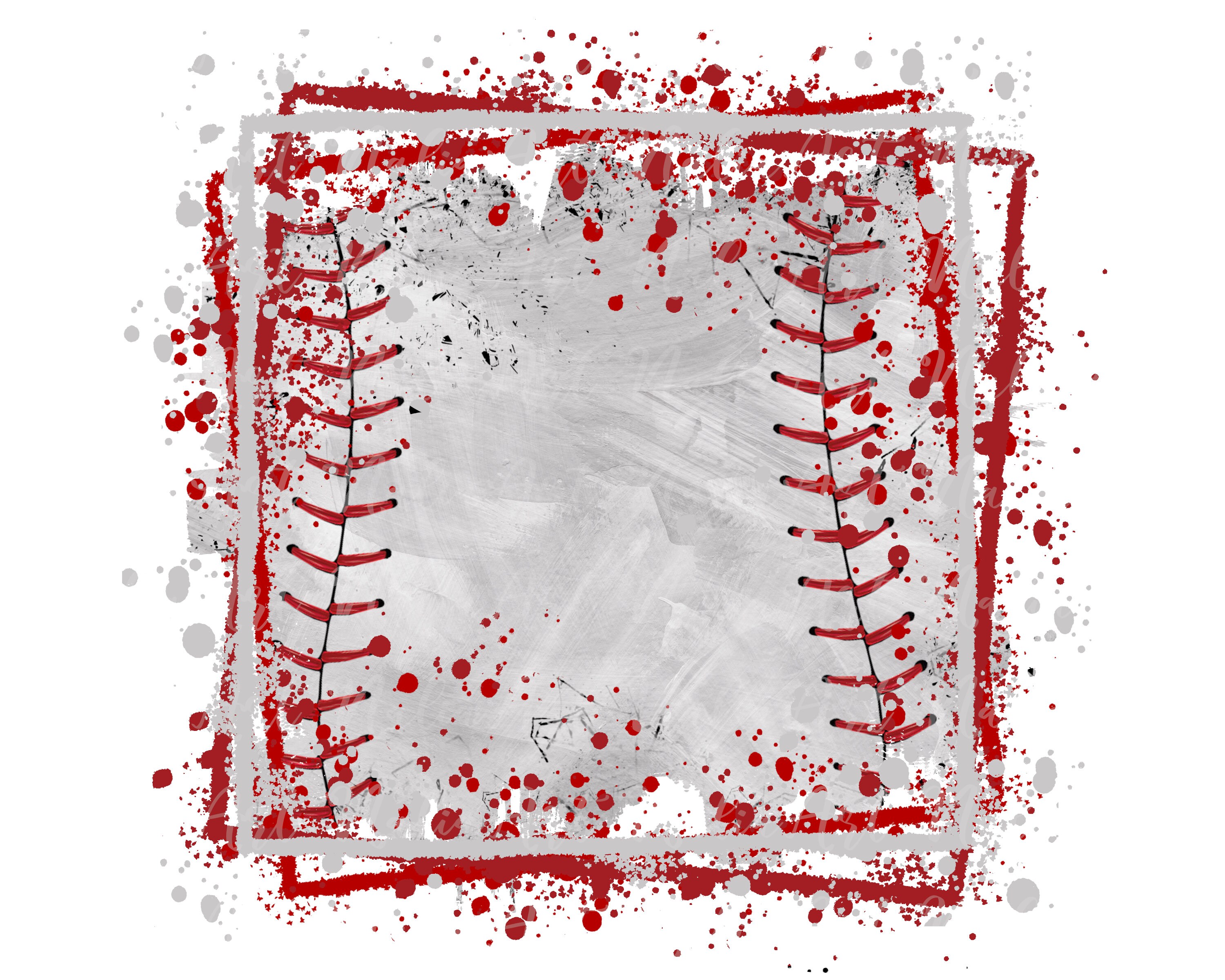 Background Baseball Grunge Distressed Print Baseball Splash Frame