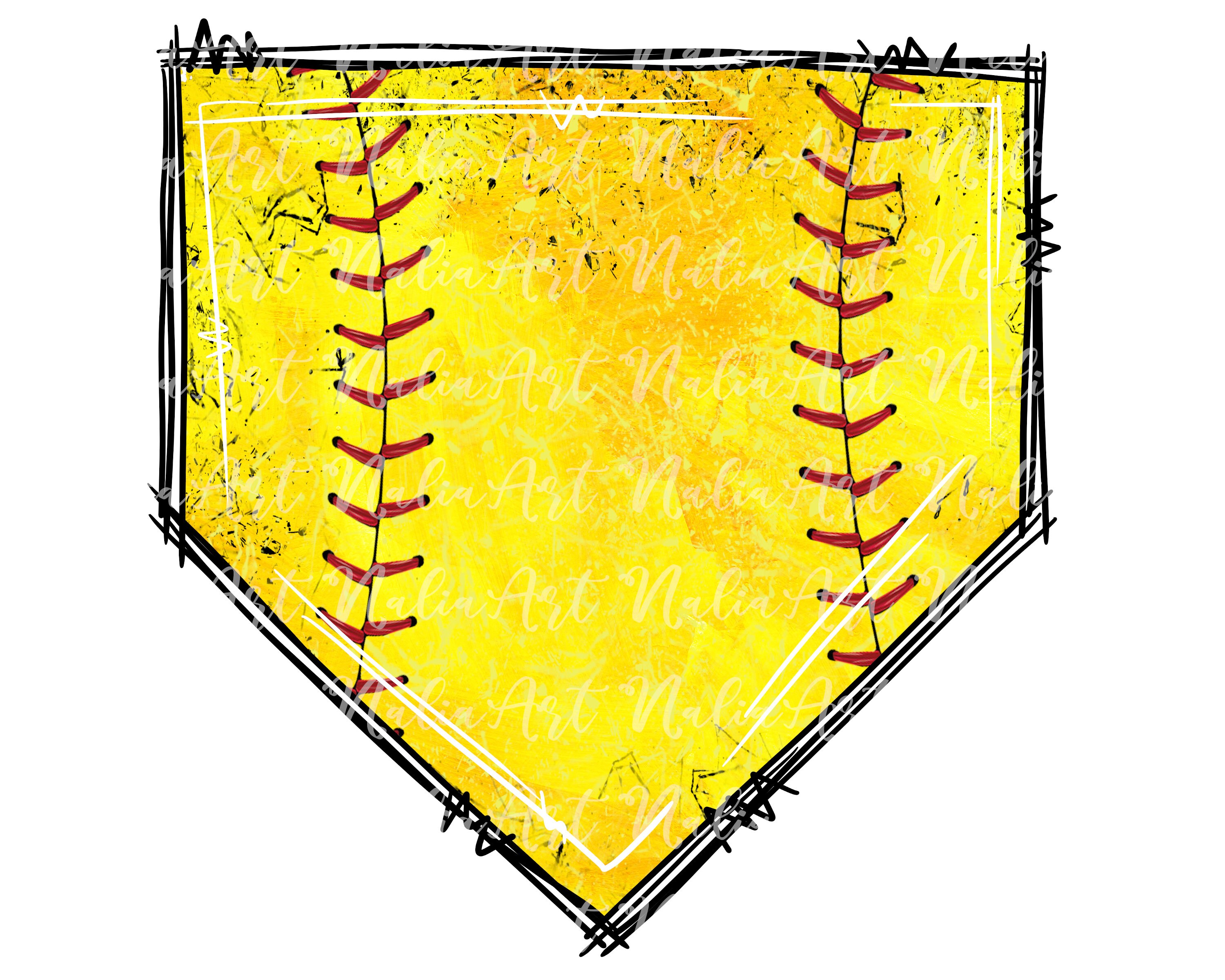 Softball Plate Softball Background Sport Background Etsy
