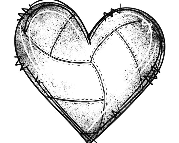 Corazón Voleibol / Corazón PNG / Deporte Corazón / Corazón - Etsy España