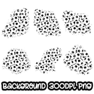 Hintergrund Fußball | Beunruhigter Druck Fußball Splash Rahmen | Splatter Hintergrund | Sport Hintergrund | Sublimation PNG