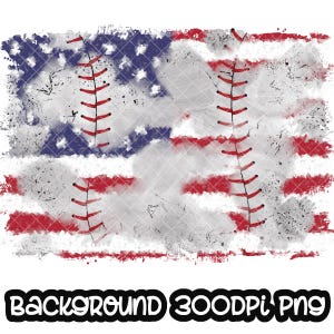 May include: A distressed American flag design with a baseball stitch pattern overlay. The flag is faded and has a watercolour effect. The background is white.