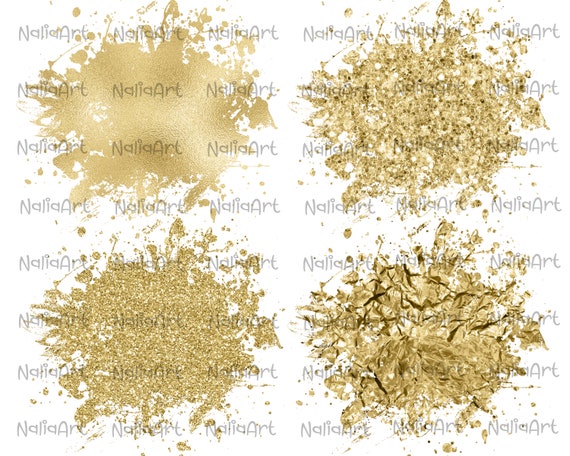 Background Paint Splatter Glitter Gold Splash Frame Splatter Background  Printable Artwork I Digital File Sublimation PNG 