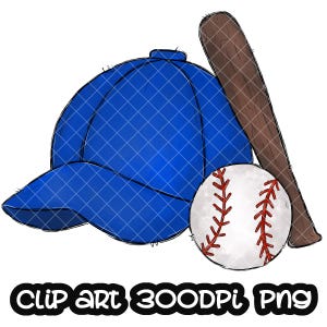 Baseball Cap Blue Sublimation Design PNG | Sport Clip art | Sport Clipart | School Team Sublimation PNG