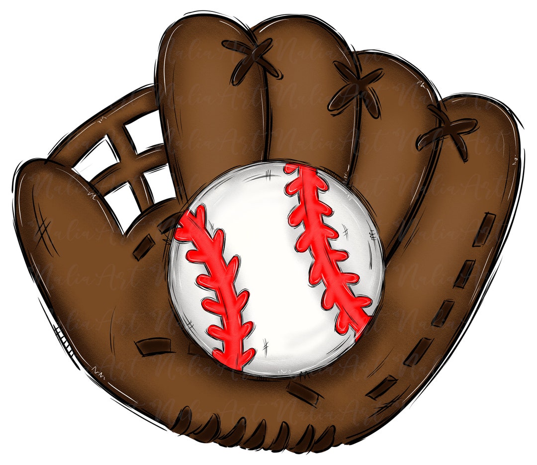 Baseball Glove Sublimation Design PNG Sport Clip Art Sport Clipart