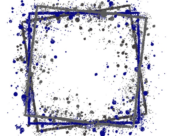 Blue Splatter Background