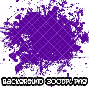 Achtergrondverfspetters paars | Spatachtergrond | Splatterachtergrond | Afdrukbaar kunstwerk I digitaal bestand | Sublimatie-png